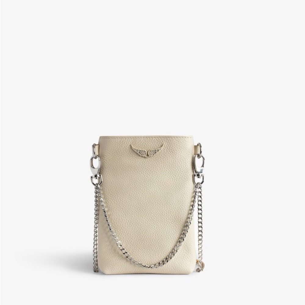 Zadig & Voltaire Cream Crossbody Bag with Chain Strap - Picture 2 of 6
